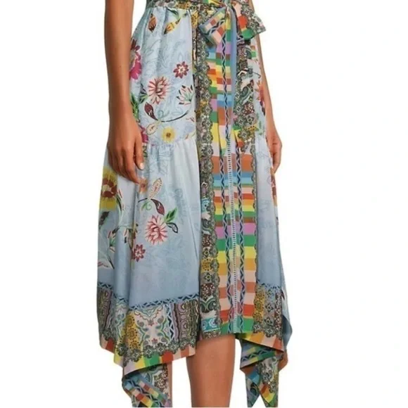 Johnny Was silk RAINBOW NAIA DRESS NWT - Picture 8 of 8